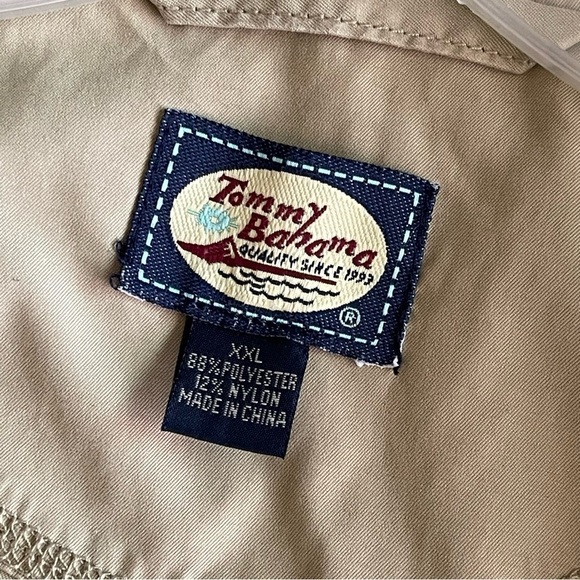 Men's Tommy Bahama Mercedes Benz Short Sleeve Golf Pullover Windbreaker size XXL - Picture 5 of 5